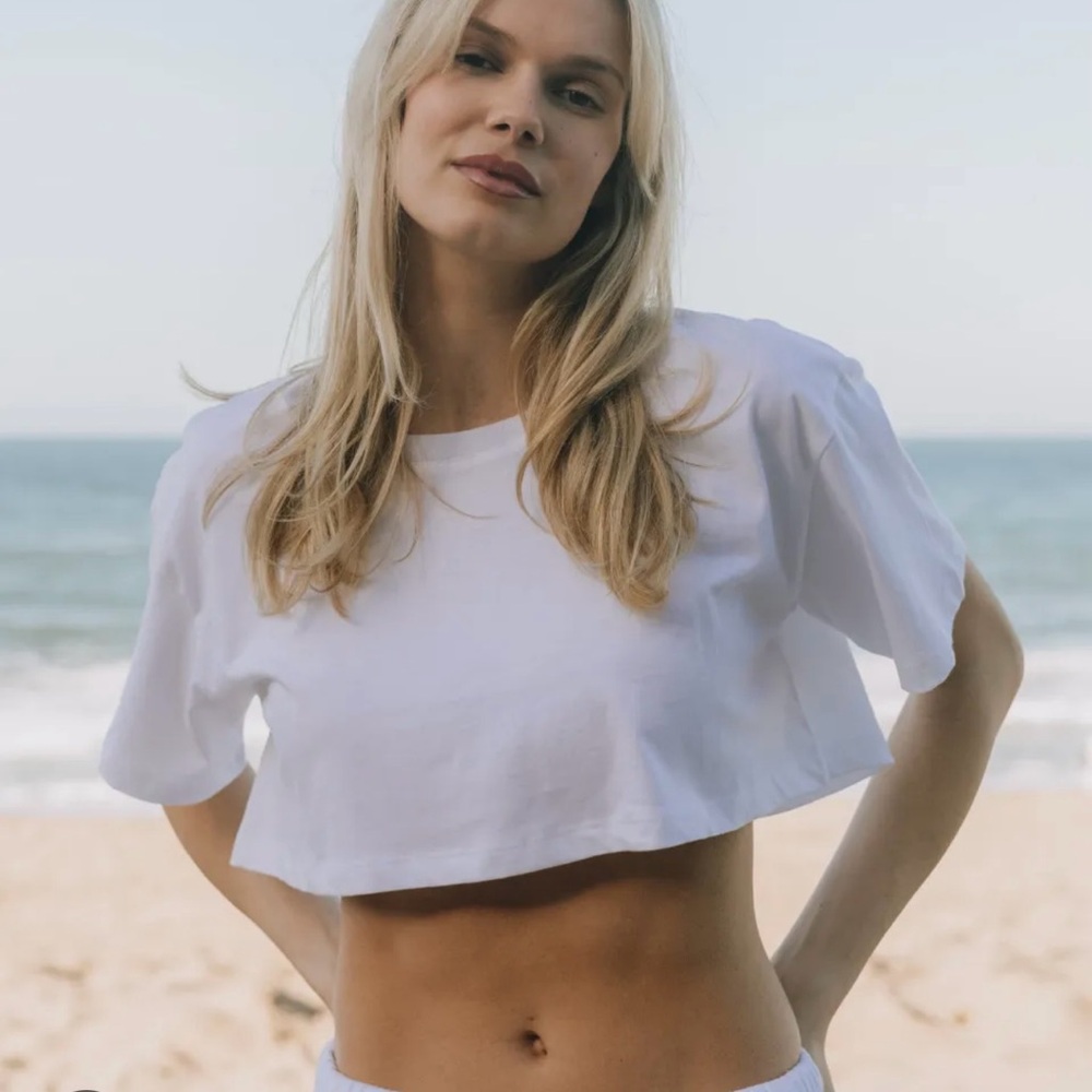 Daily Drills White Crop Top